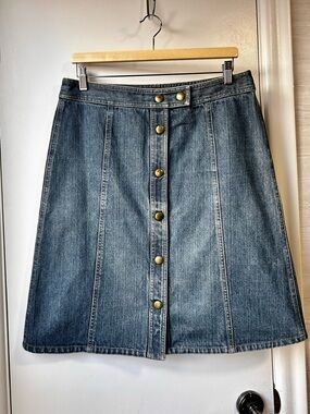 GAP Retro Denim Skirt Blue